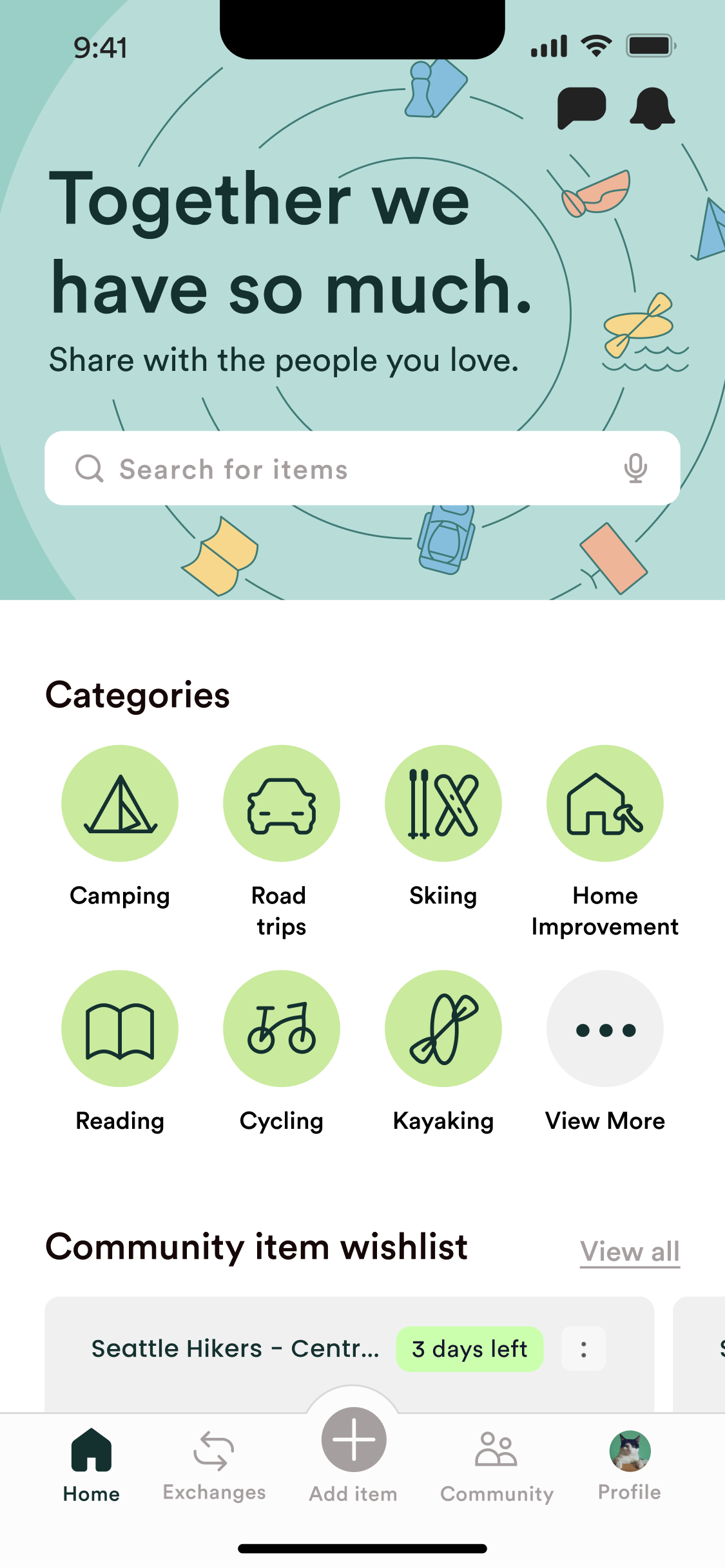 The old home with its slide-out hamburger menu beside the redesigned home with a single bottom nav — after